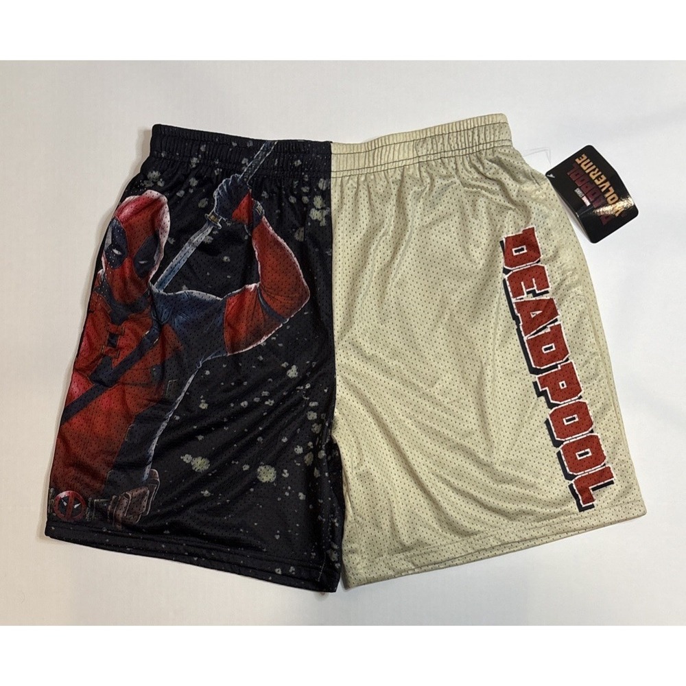 Marvel Studios Deadpool & Wolverine Lined Mesh Shorts‎ Mens Size Medium